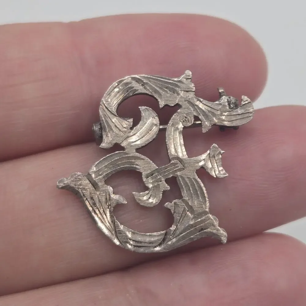 Vintage 925 Sterling Silver Mexico Initial 